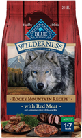 Wilderness Rocky Mountain High-Protein Adult Dry Dog Food Wholesome Grains Red Meat, 24Lb. Bag