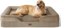 XXL Orthopedic Dog Bed for Extra Large Dogs - Washable Giant Dog Cat Bed Waterproof, Comfort Dogs Couch Sofa with Washable Removable Cover, Pet Bed with Nonskid Bottom, Hazel, 52"