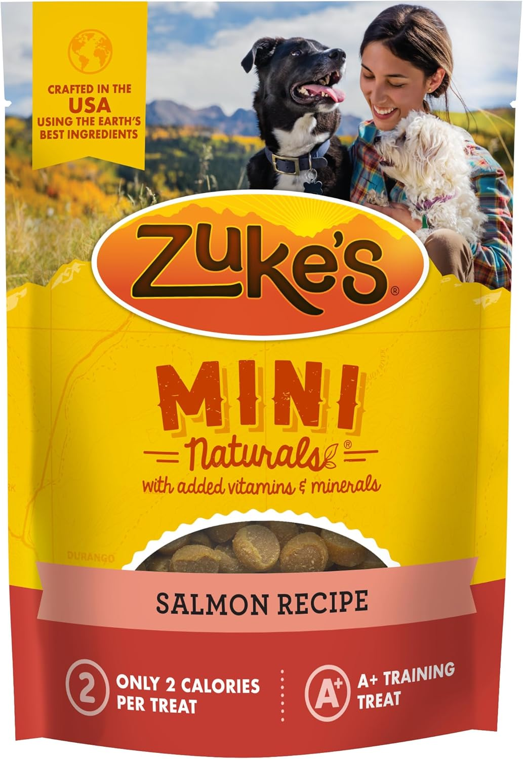 Zuke’S Mini Naturals Dog Training Treats for Dogs, Pet Treats Made with Real Salmon, 6 Oz. Resealable Pouch - 6 Oz. Bag