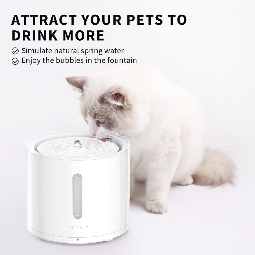 EVERSWEET Solo 2 Cat Water Fountain with Pump, Ultra Quiet 70Oz/2L Pet Water Fountain for Cats and Dogs Inside, 3 Working Modes, Visualization Window, (App Control)