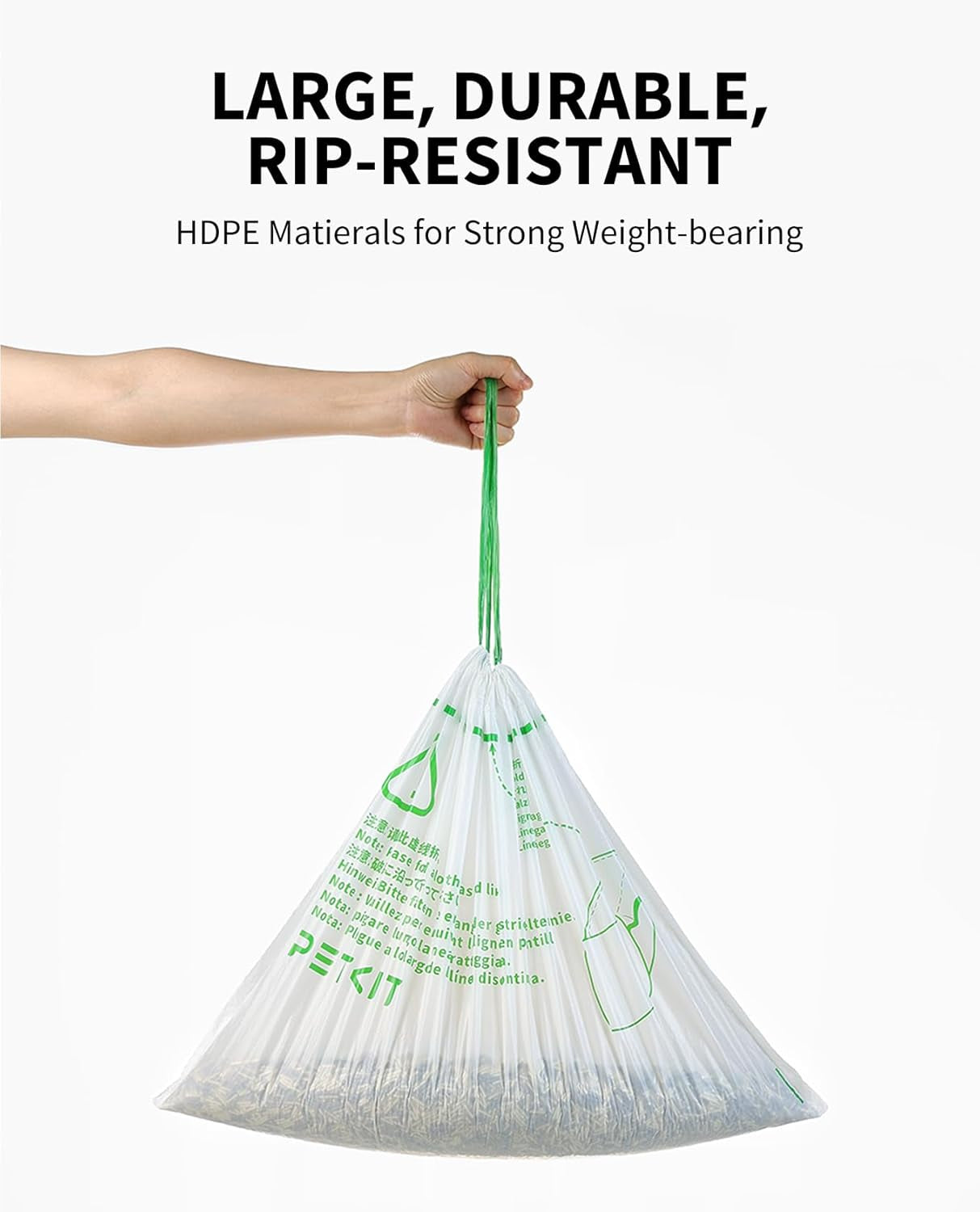 Replacement Trash Bag Waste Bag for Puramax 2/PUROBOT Max Pro Automatic Cat Litter Box-5 Rolls (5 Roll(90 Count))