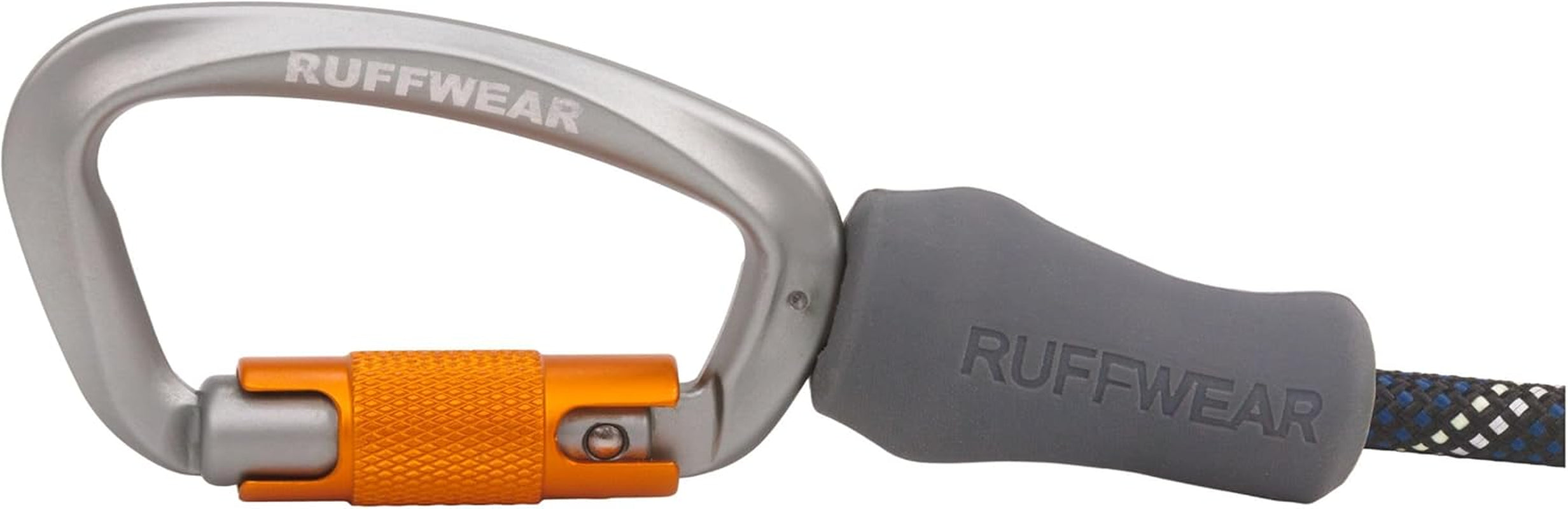 , Knot‑A‑Leash, Climbing‑Inspired Rope Leash, 5 Ft Reflective Rope, Secure Auto‑Locking Swivel Carabiner, Tubular Handle, Accessory Loop for Pick‑Up Bags, Obsidian Black, Small