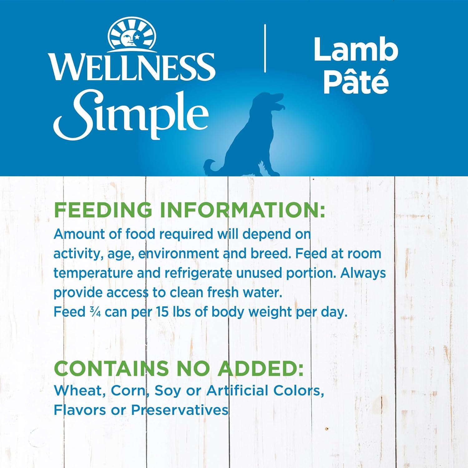 Simple Natural Wet Canned Limited Ingredient Dog Food, Lamb & Potato, 12.5-Ounce Can (Pack of 12)