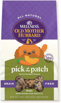 Wellness Pick of the Patch Dog Biscuits, Natural, Training Treats, Pumpkin & Carrot Flavor, Mini Size, (16 Ounce Bag)