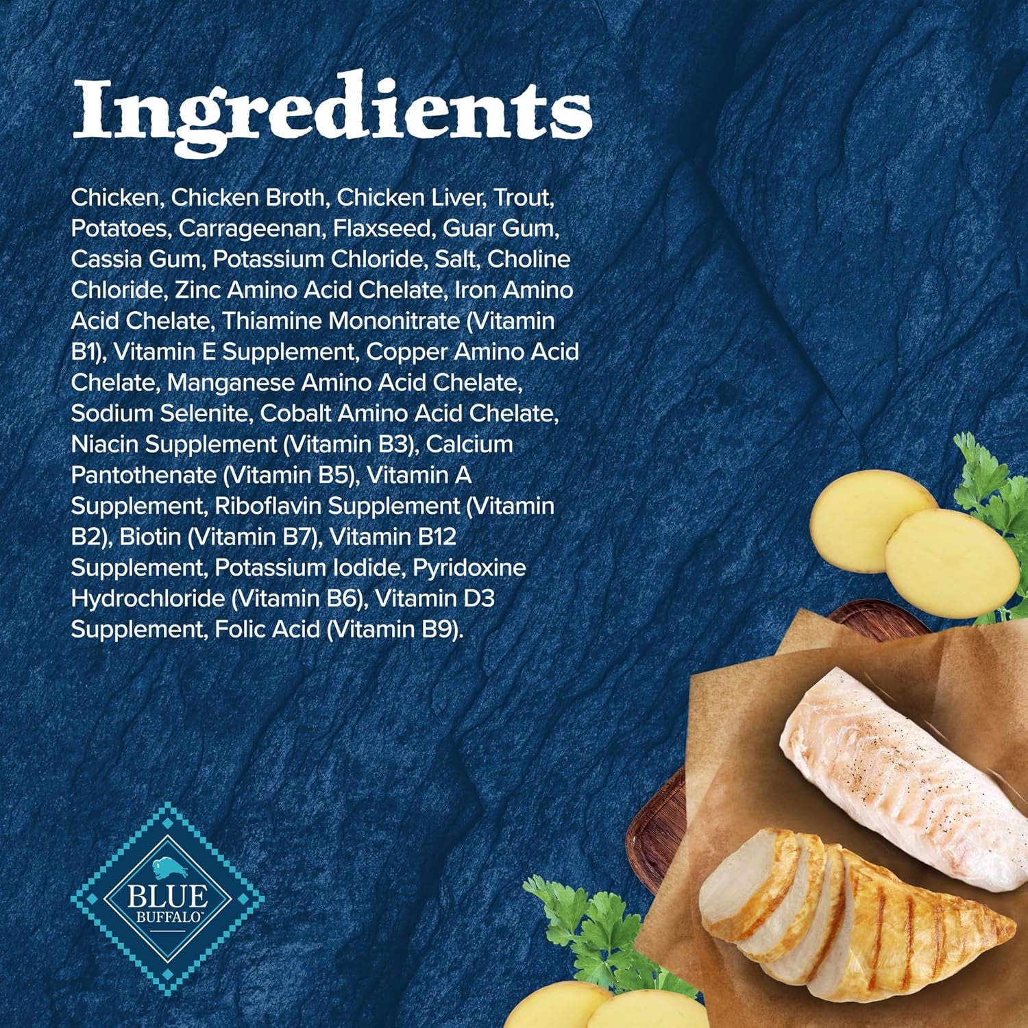 Wilderness Adult Wet Dog Food, High-Protein & Grain-Free, Made with Natural Ingredients, Chicken & Trout Grill, 12.5-Oz. Cans, 12 Count