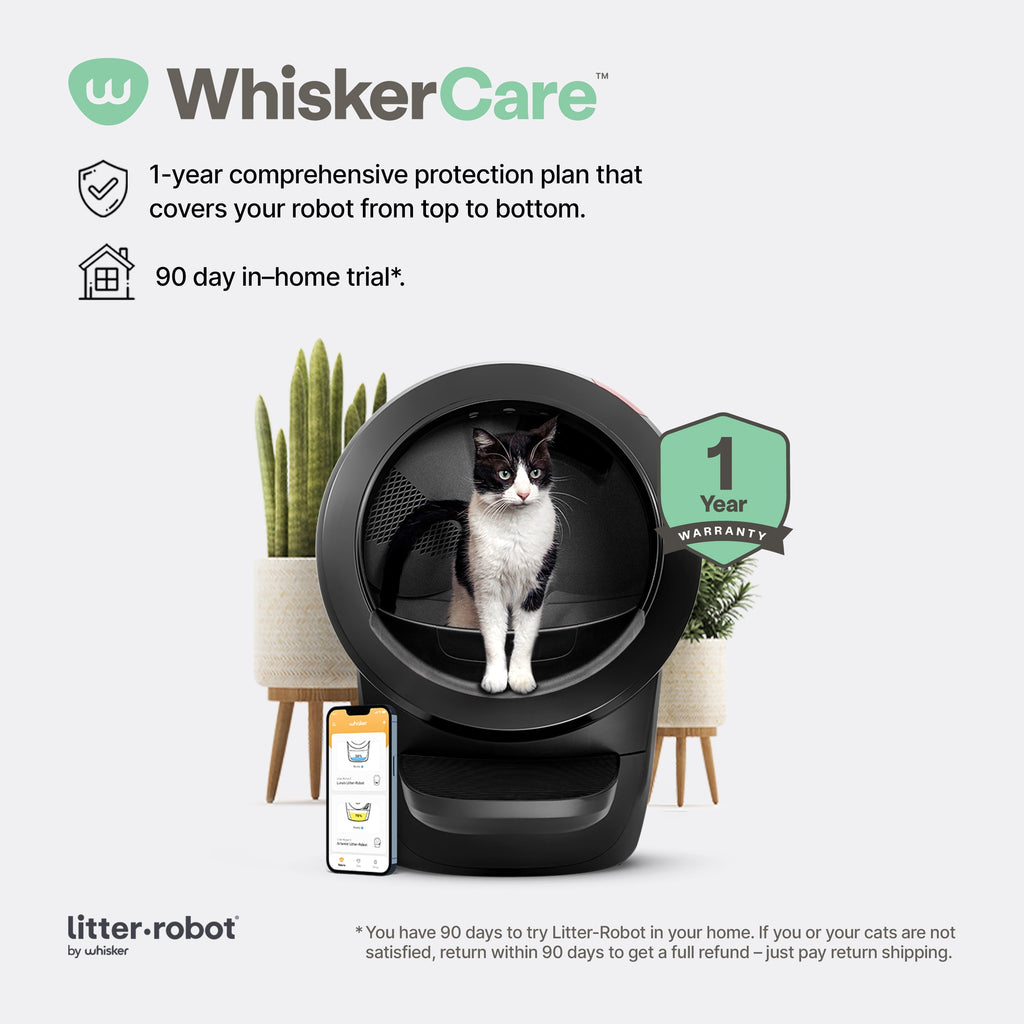 Litter-Robot 4 Automatic Self-Cleaning Cat Litter Box with Step, Black