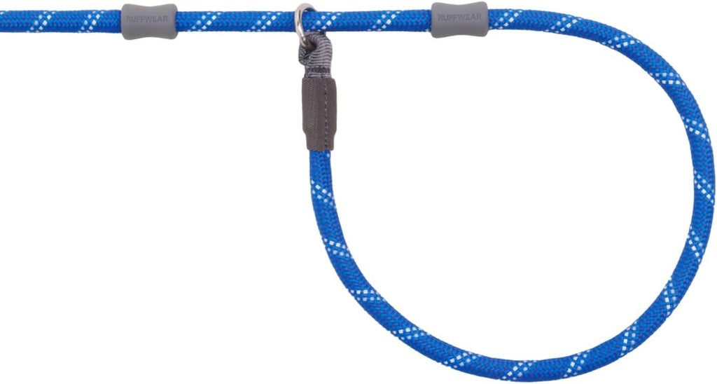 , Just‑A‑Cinch Slip Lead Dog Leash, 5 Ft Reflective Rope with Adjustable Silicone Stoppers, Collar‑Free Cinch Design, Tubular Webbing Handle, Accessory Loop, Obsidian Black