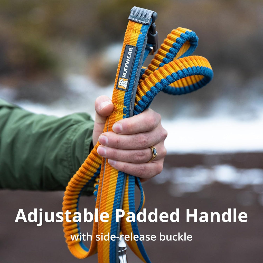 , Roamer Bungee Dog Leash for Running, Biking or Hiking, Can Be Used Hand-Held or Hands-Free, Orion Blue, 5.5'-7'