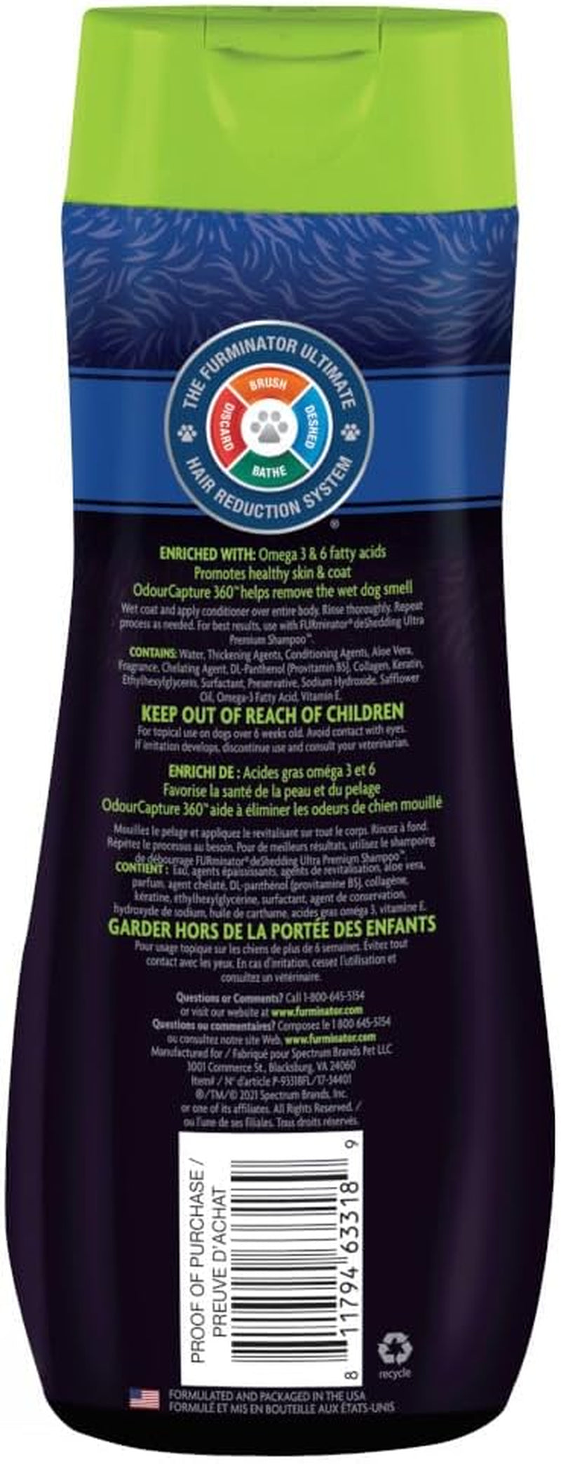 ® Deshedding Ultra Premium Conditioner, Conditioner for Dogs Helps Reduce Excess Shedding, 16 Ounce