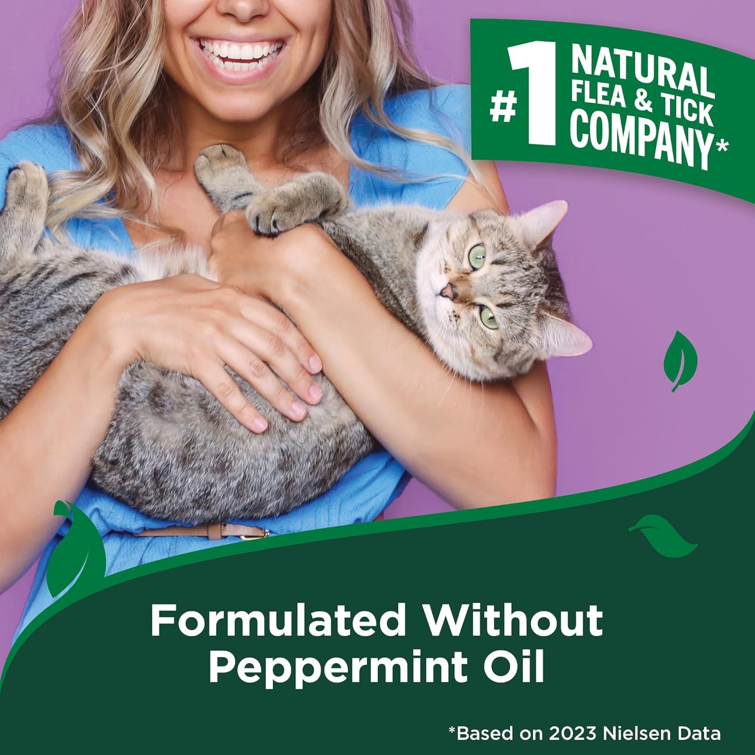 Vet’S Best Natural Flea and Tick Shampoo for Cats – Plant-Based Formula with Certified Essential Oils – Cat-Safe Flea Bath and Pest Control Treatment – Gentle and Effective – 12 Oz Bottle